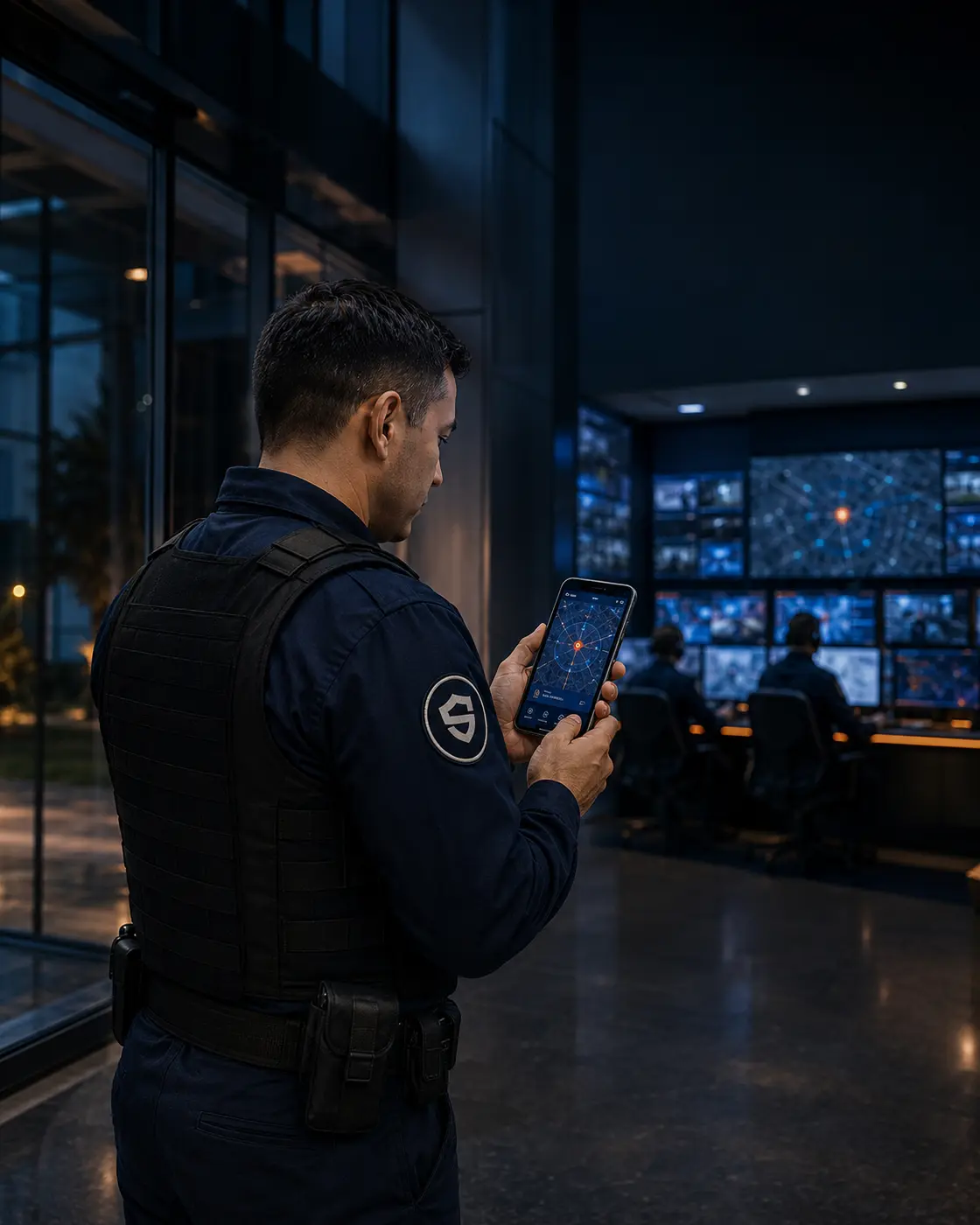 Elemento de seguridad utilizando INTELLIGUARD conectado con el centro de monitoreo Schutzen